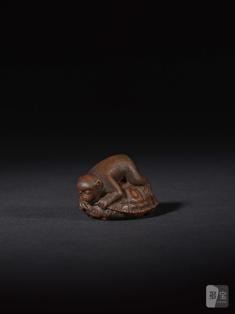 木彫根付 猿 銘「正一」 19世紀 | NETSUKE EN BOIS REPRÉSENTANT UN SINGE - 图5